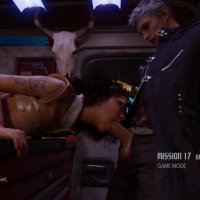 Devil May Cry 5 Blowjob in 3D Blender Porn Animation