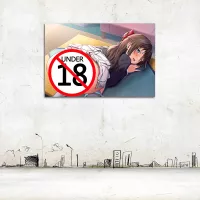 Sexy Girl No Underpants Anime Uncensored Wall Art Canvas Painting Boys Room Home Decoration Posters and Prints Pictures