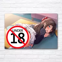 Sexy Girl No Underpants Anime Uncensored Wall Art Canvas Painting Boys Room Home Decoration Posters and Prints Pictures