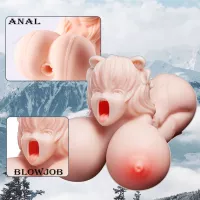 Portable Blowjob Sex Doll Anime Double-Ended Anal Onahole Tamia