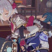 GenshinImpact call for the masochists ugoira Noelle Headscissor animation
