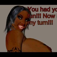 Giantess anal tease and vore: black giantess