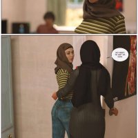 Porn comic Alpha. Chapter 2. LoseKorntrol Hijab 3DX. Sex comic busty brunette beauty