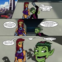 Teen Titan- Starfires Shared Shower