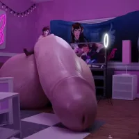 Futanari: d.va futa growth after NNN