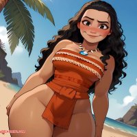 Porn comic Moana x BBC. Floxin Sex comic brunette Moana is