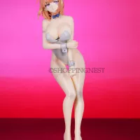 Anime Sexy Girl Action Figure Miss White Bunny Shy Kawaii Girl Figurin