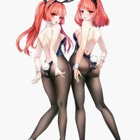 Twin Anime Bunny Girl Sticker for Sale by Ramnant