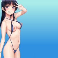 Wallpaper kawaii girl sexy Anime boobs breasts cute bikini for mobile and desktop section resolution 3840x2160