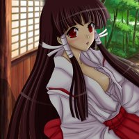 Nipple slip Miko by artemisumi