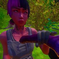 Slim Asian and Furry werewolf blowjob in the forest