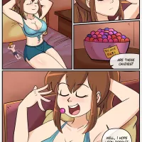 The Growing Brunette comic porn