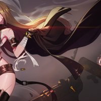orn bandages blood pantsu sarashi smoking thighhighs torn clothes