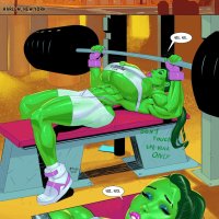 She-Hulk Pumping Iron comic porn