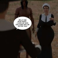 Porn comic Thanksgiving. Exclusive with text. The Foxxx Sex comic hot milf met