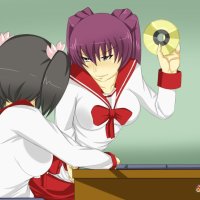 Anime shemale schoolgirls jerking off after having anal sex in turns