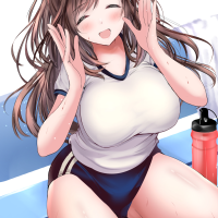 anime brunette anime girls gym clothes bloomers HD Phone Wallpaper