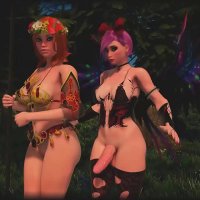 Shemale Fairy Fucks Amazon in the Forest