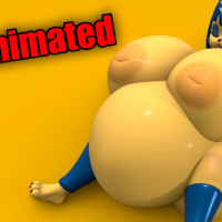 Animation Ankha belly breast and ass expansion! by THICCmegacorporation on DeviantArt