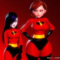 Violet and Helen Parr porn comic