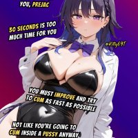 Kitty on X: Im totally disappointed in you Prejac. You must improve and try to cum as fast as possible. Not like youre going to cum inside a pussy anyway caption hentai