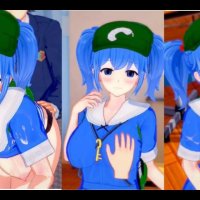 Hentai Game Koikatsu! Have sex with Touhou Big tits Nitori Kawashiro.3DCG Erotic Anime Video.