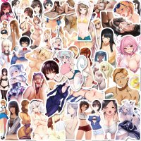 50pcs Hentaii Anime Girl Stickers Waterproof Sun-Proof Decals Stickers for Luggage Bike Car Motorcycle Skateboard Laptops Vehicles Water Bottle :.au: Computers