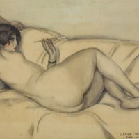Gerda Wegener Reclining Nude Lili ElbeArt Blart art and cultural memory archive