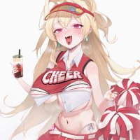 rikuhito juusan goddess of victory: nikke clay nikke cheerleader no bra open shirt pantsu skirt lift string panties wet