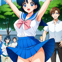 Ami wears no panties requested by makimakilovelove on DeviantArt