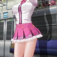 3D HENTAI Schoolgirl didnt wear panties on the train Part 1