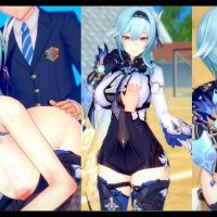 Hentai Spel Koikatsu! Heb seks met Grote tieten Genshin Impact Eula.3DCG Erotische Anime-video.