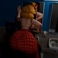 Ms Delight Bathroom Fucking