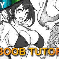 How To Draw BOOBS 3 F CUP BREASTS IN ANIME MANGA with MIKEYMEGAMEGA