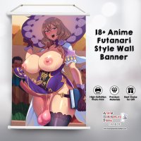 ADP Genshin Impact Big Dick Lisa 18 Futanari Style Premium Mature Wall Banner ADP-FB-