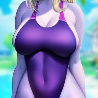 ikkimay on X: Sylvanas went on vacation by the sea. Rest and a new swimsuit... Warcraft commission anime art girl boobs breasts busty tits milf big lewd milkers mommy