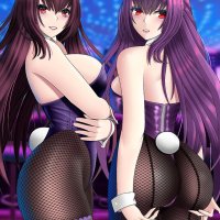 HD wallpaper: anime anime girls bunny ears bunny suit boobs big boobs