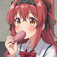 Anime girl blowjob