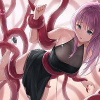 alone belm bondage dress no bra see through tentacles