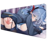 Mouse Pads Extended Cute Anime Girl Butt Mousepad XL Gaming Mouse Mat Gamer Desk Pad with Lock Edge Rubber Base Long Keyboard Pad 800X300Mm in Oman