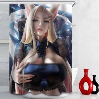 Anime Big Breasts Big Ass Girl Nude Print Shower Curtain Bathroom Supplies Waterproof Bathroom Decoration with Hook : Amazon.ca: Home