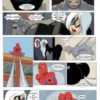 Porn comic Spider Man and Black Cat. Zaribot. Sex comic blonde Catwoman got