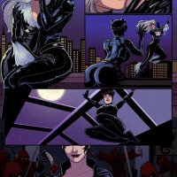 Porn comic Catwoman x Black Cat comic Sex comic brunette got captured