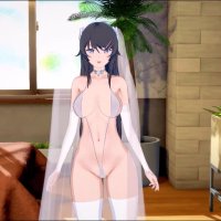 Mai Sakurajima in Wedding Dress Hentai