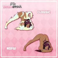 Anime Waifu NSFW Stickers for Car Bumper Windows Laptops Phones