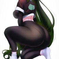 anime yoga pants Rezeharu Boku no Hero Academia Tsuyu Asui thick ass ass HD Phone Wallpaper