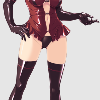 Ryuudouji Shimon No Inbou anime Ero Suzuka fetish Model Soubrette Gloves latex latex Clothing pinup Girl Pin