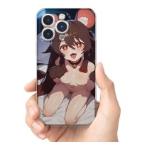 LOUEN Ecchi Waifu Hentai Anime Girl Ahegao Phone Case Compatible with iPhone 15 14 13 12 11 Mini Pro Max XR