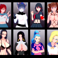 Hentai parody pack More than 20 porn gamesOne piece vs Dragon ball vs Isekai sex