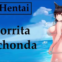 Horny Anime Babe Gives JOI Blowjob Instructions in Spanish Bikini Scene